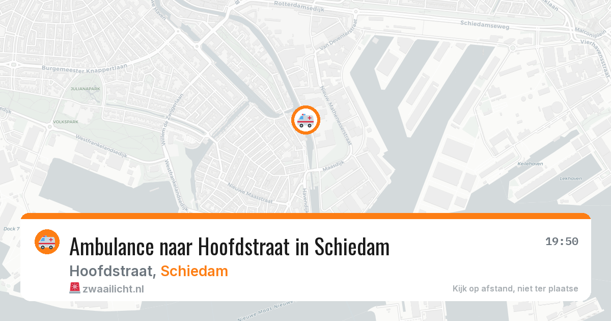 Ambulance naar Hoofdstraat in Schiedam — 3 jun 2026