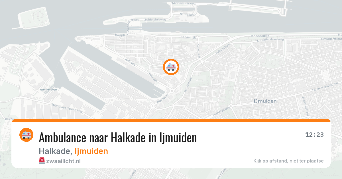 Ambulance naar Halkade in Ijmuiden — 16 jul 2026