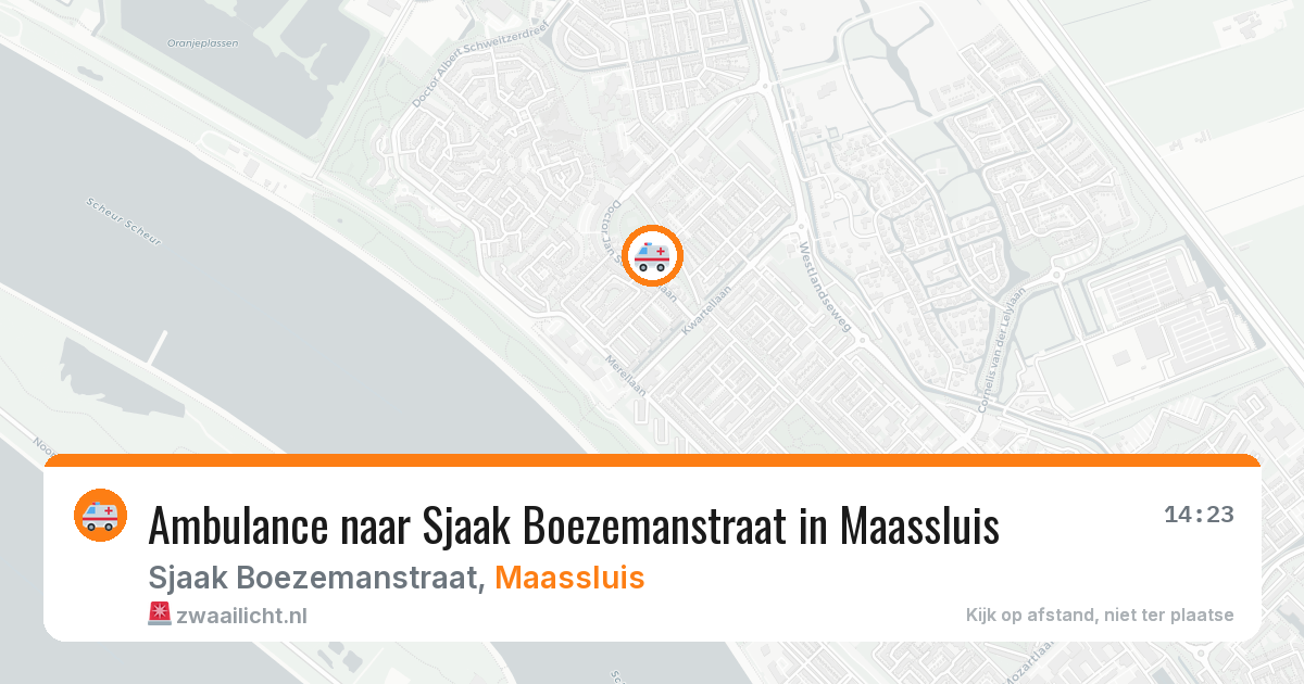 Ambulance naar Sjaak Boezemanstraat in Maassluis — 22 jun 2026