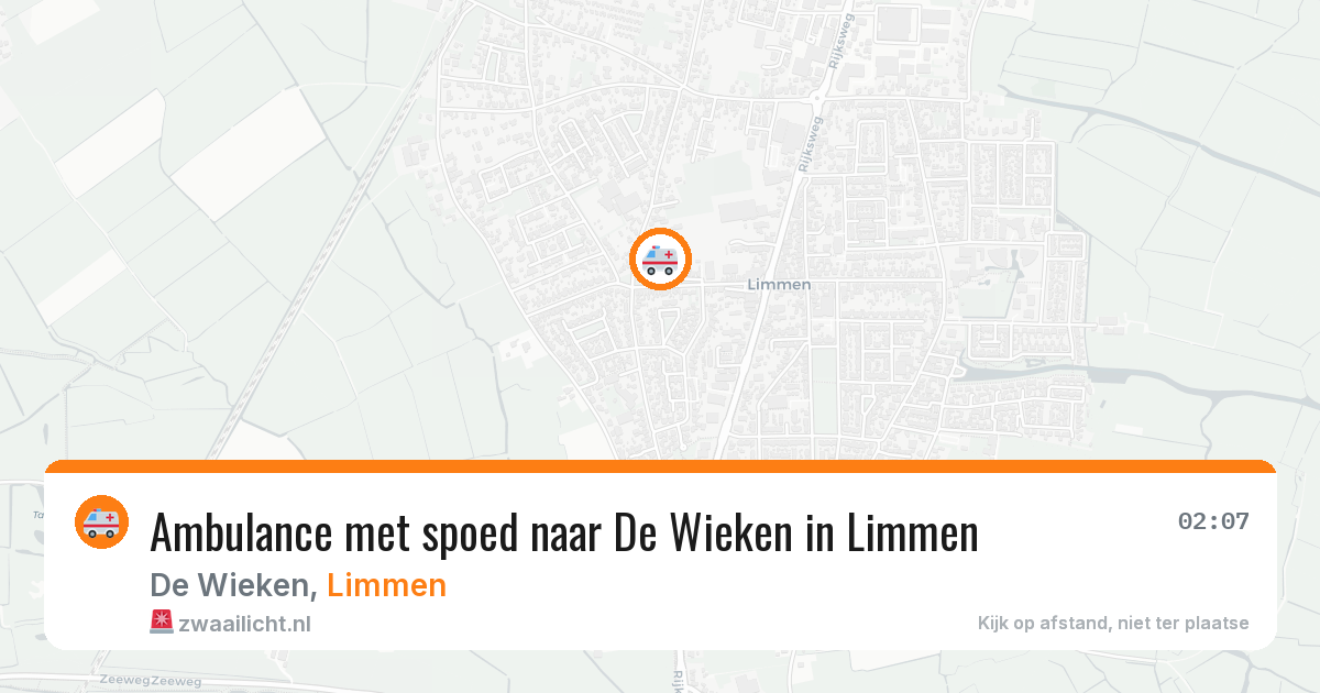 Ambulance met spoed naar De Wieken in Limmen — 1 jul 2026