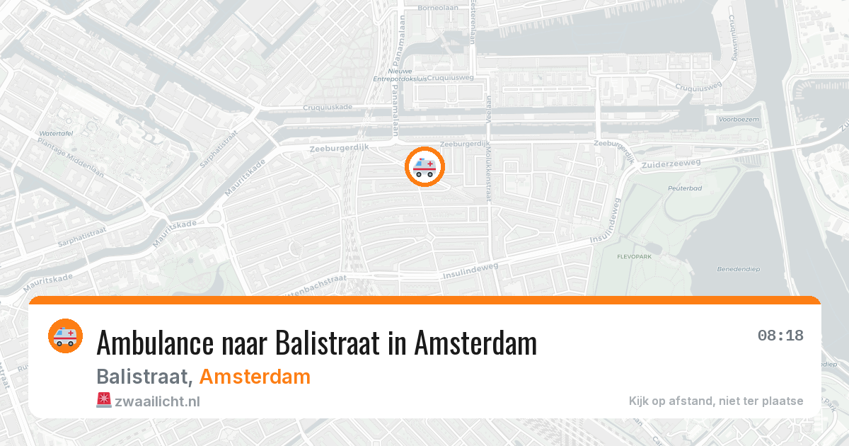 Ambulance naar Balistraat in Amsterdam — 27 jun 2026