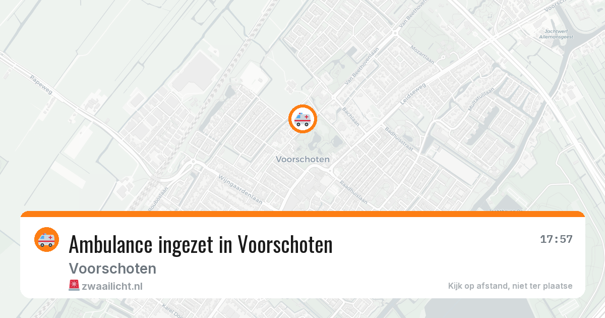 Ambulance ingezet in Voorschoten — 12 jun 2026
