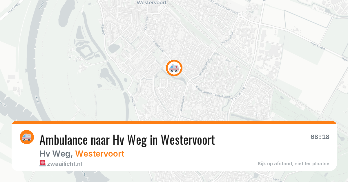 Ambulance naar Hv Weg in Westervoort — 25 jun 2026
