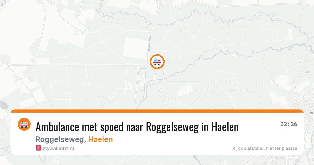 Ambulance met spoed naar Roggelseweg in Haelen — 14 apr 2026