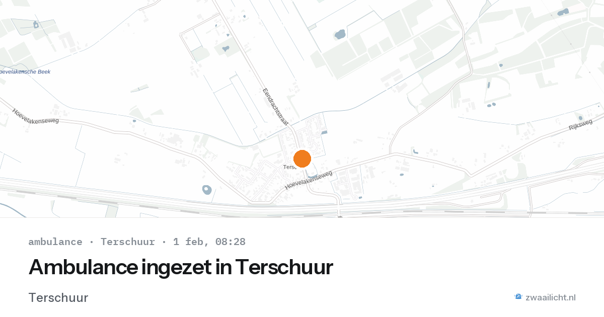 Ambulance ingezet in Terschuur — 1 feb 2026