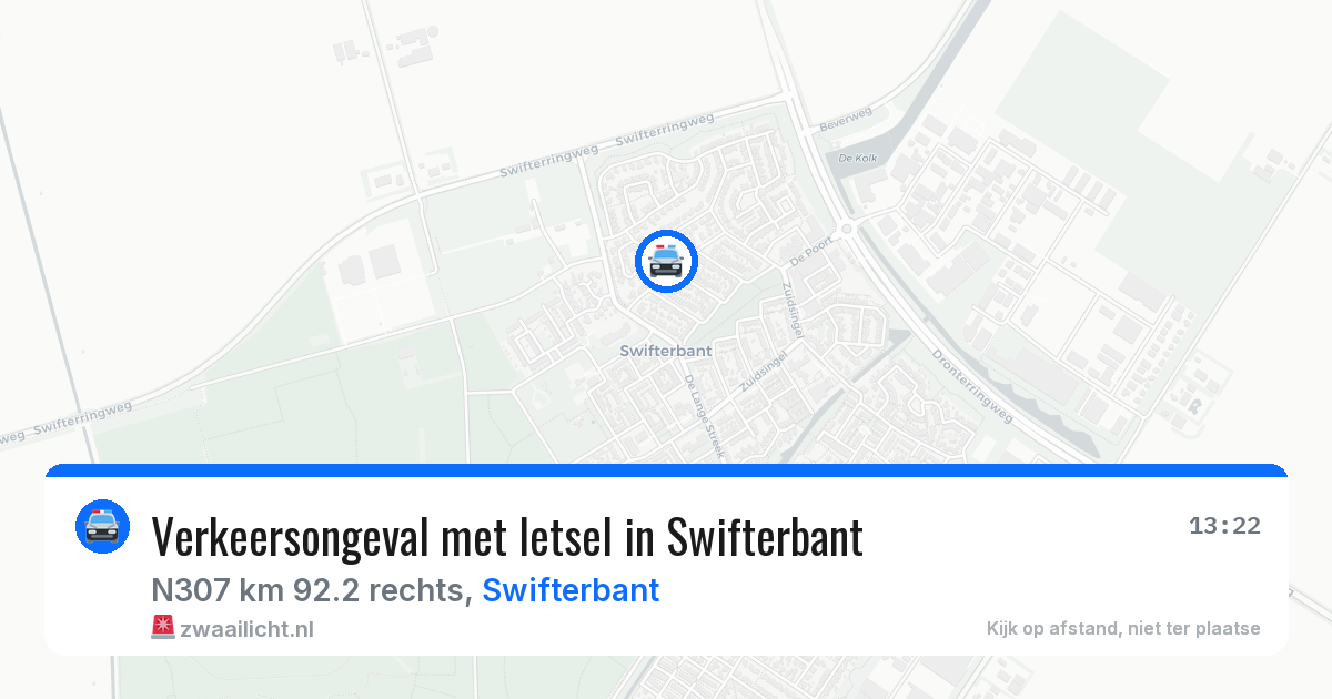 Verkeersongeval met letsel in Swifterbant — 18 jun 2026