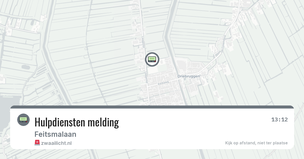 Hulpdiensten melding — 30 jan 2026