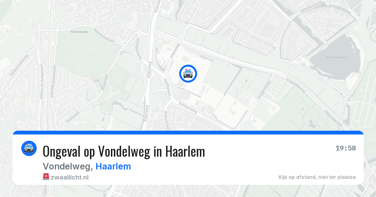 Ongeval op Vondelweg in Haarlem — 11 jul 2026