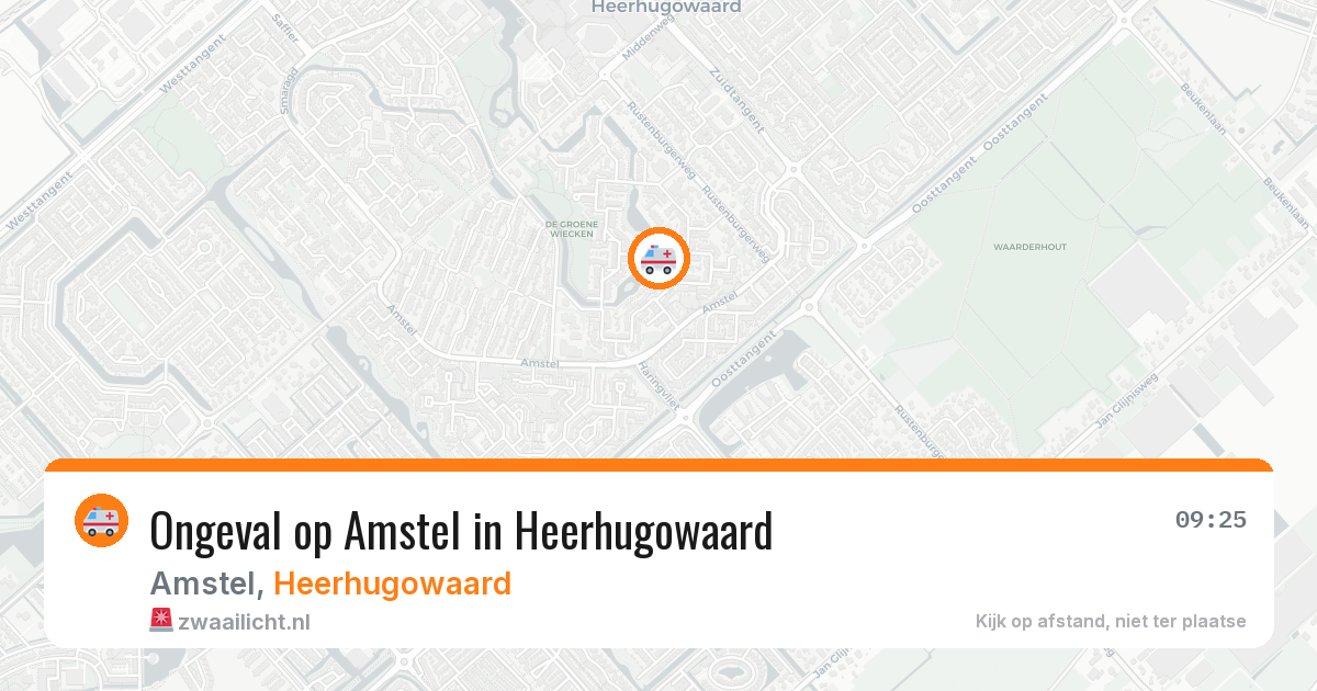 Ongeval op Amstel in Heerhugowaard — 12 jun 2026