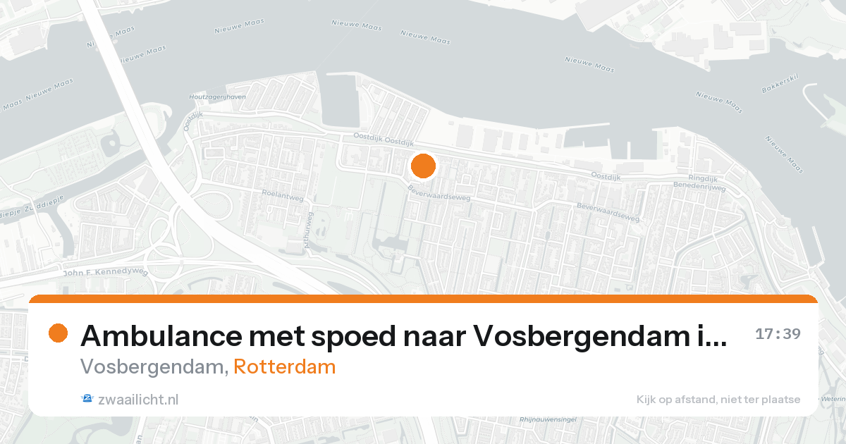 Ambulance met spoed naar Vosbergendam in Rotterdam — 15 aug 2026