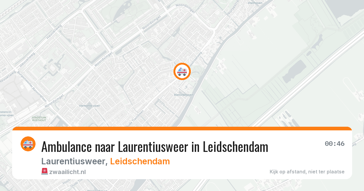 Ambulance naar Laurentiusweer in Leidschendam — 20 jul 2026