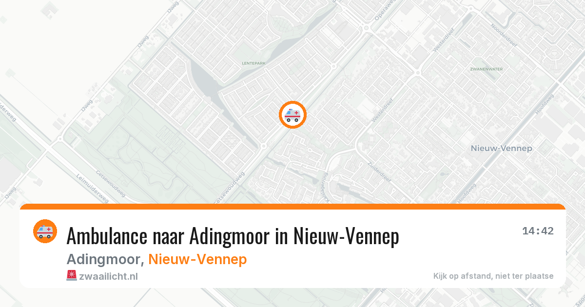 Ambulance naar Adingmoor in Nieuw-Vennep — 12 jul 2026