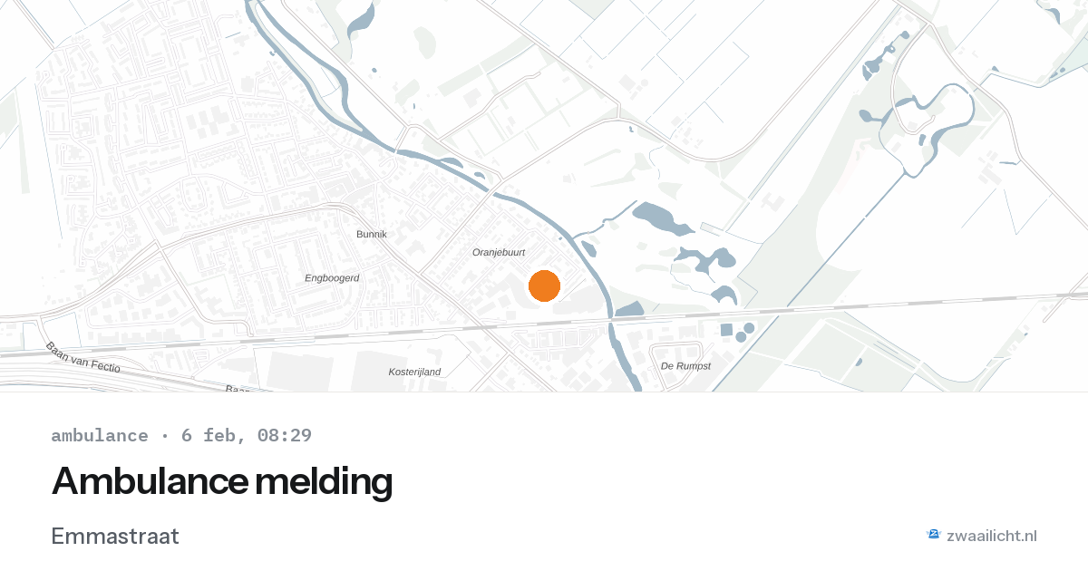 Ambulance melding — 6 feb 2026
