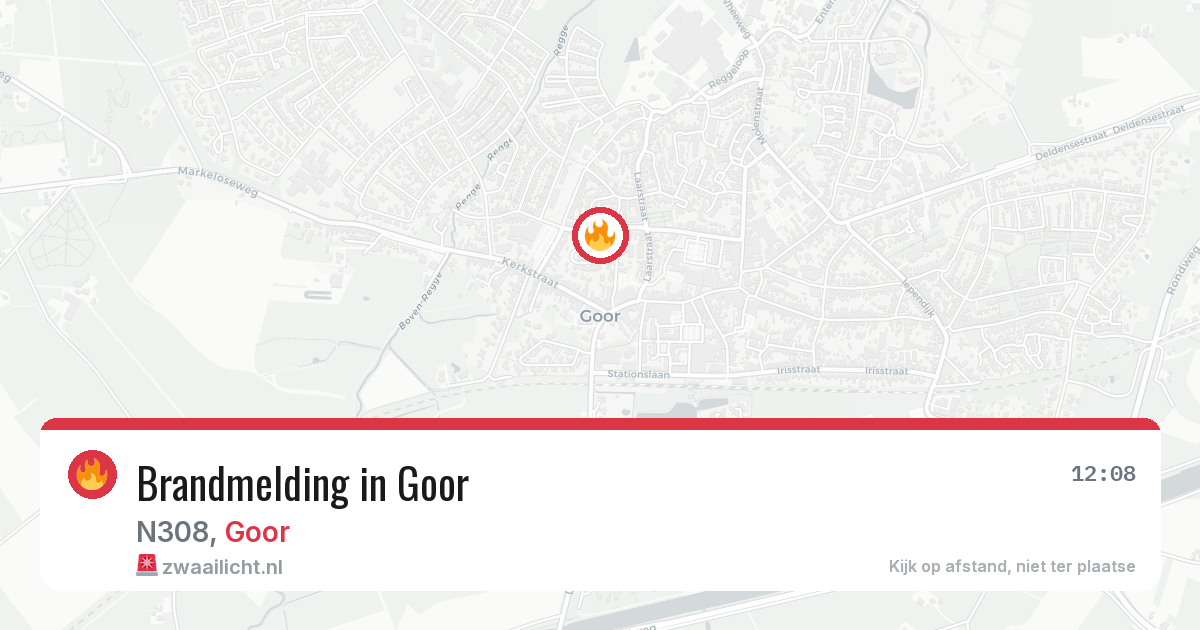 Brandmelding in Goor — 17 mei 2026