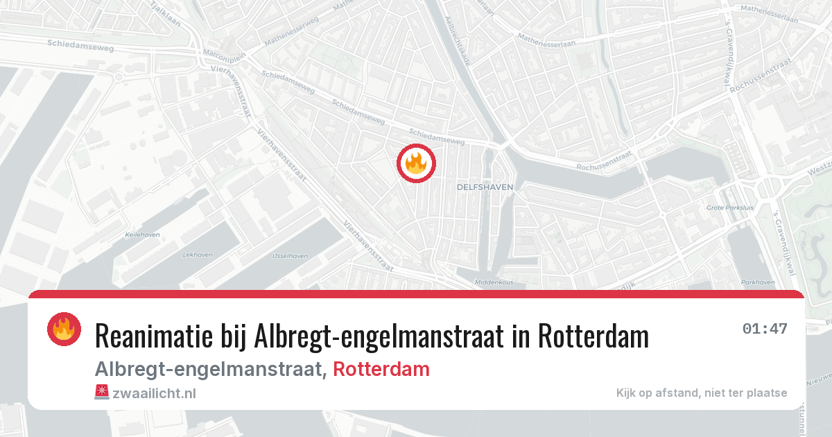 Reanimatie bij Albregt-engelmanstraat in Rotterdam — 10 mei 2026
