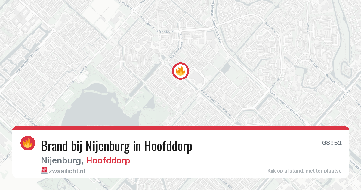 Brand bij Nijenburg in Hoofddorp — 23 jun 2026