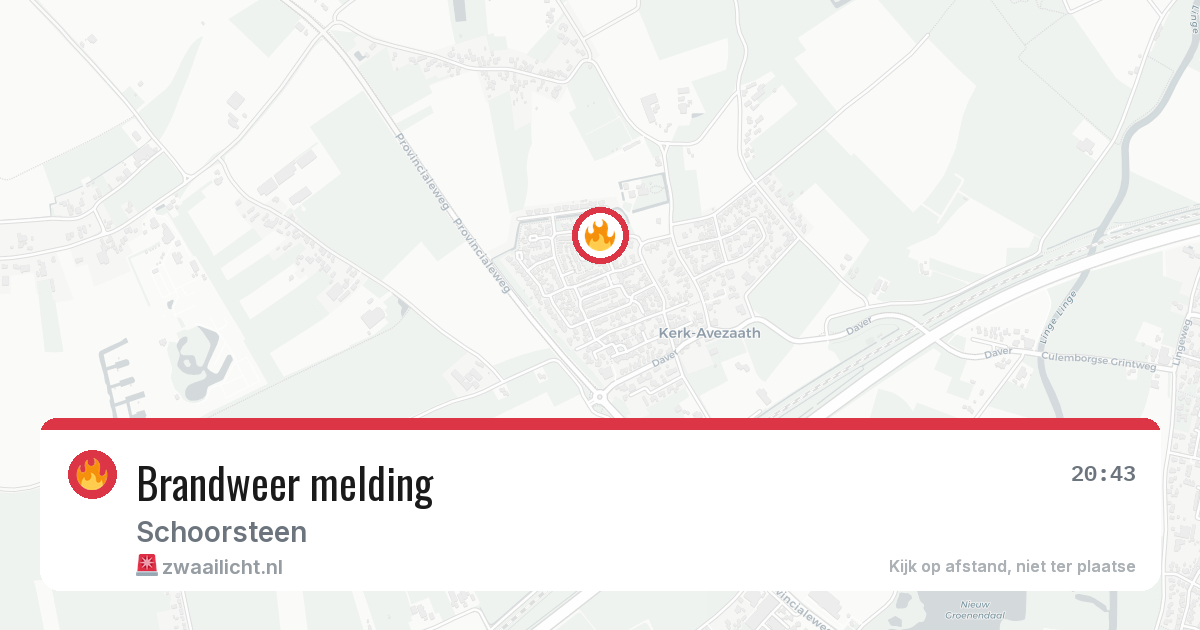 Brandweer melding — 15 apr 2026