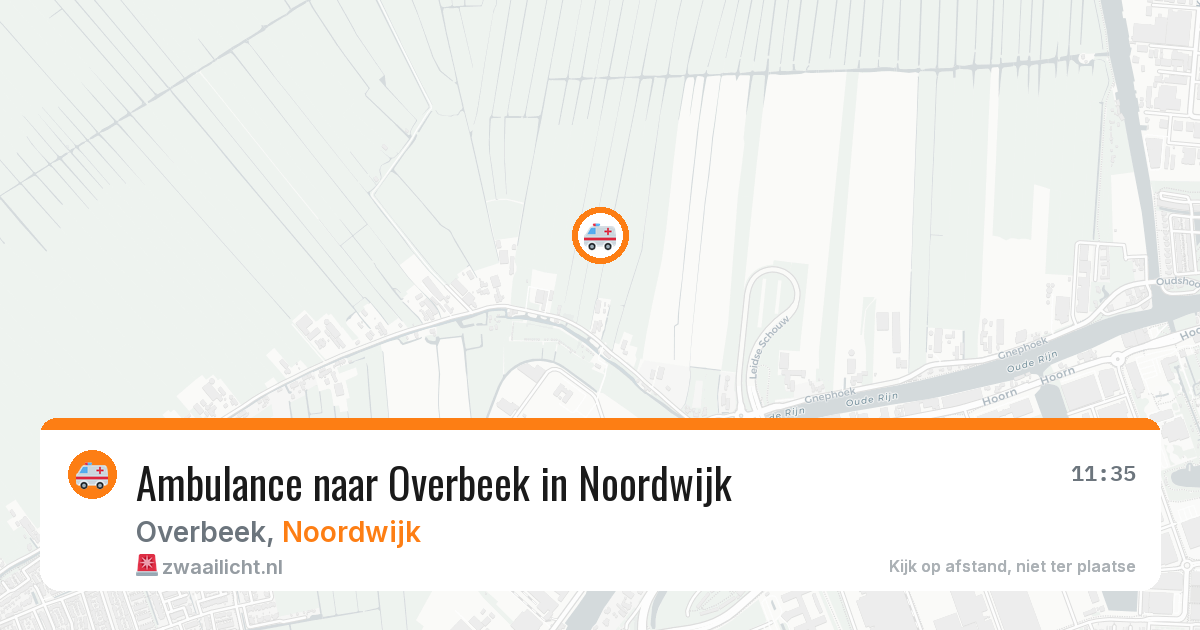 Ambulance naar Overbeek in Noordwijk — 29 jan 2026
