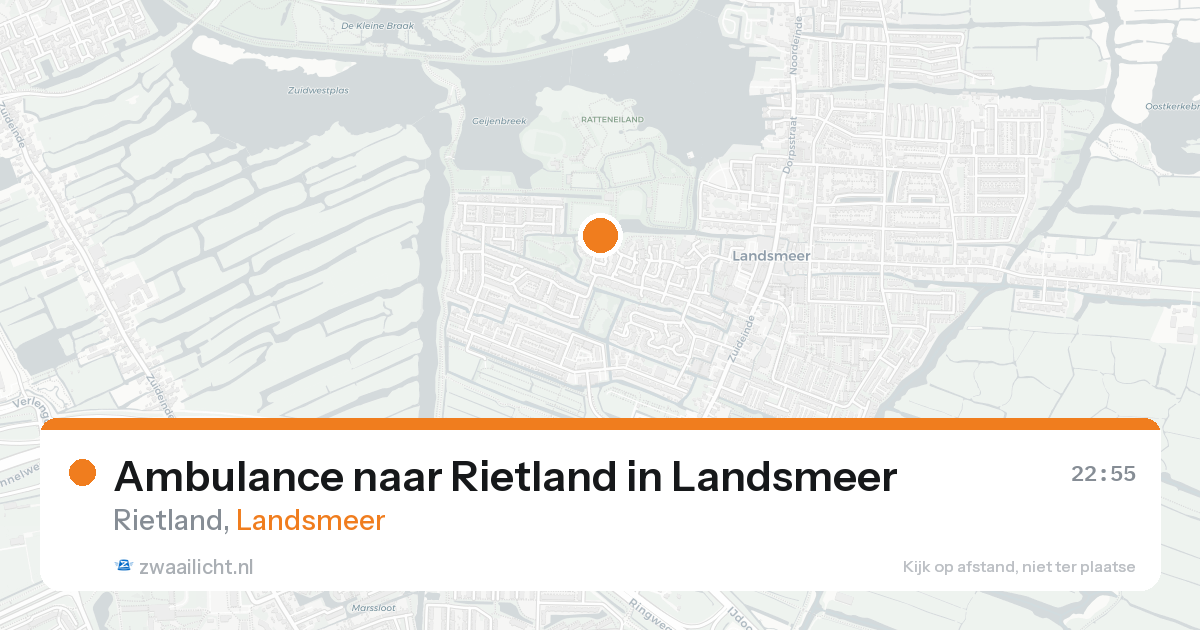 Ambulance naar Rietland in Landsmeer — 28 mei 2026