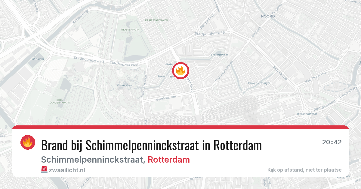Brand bij Schimmelpenninckstraat in Rotterdam — 22 jul 2026