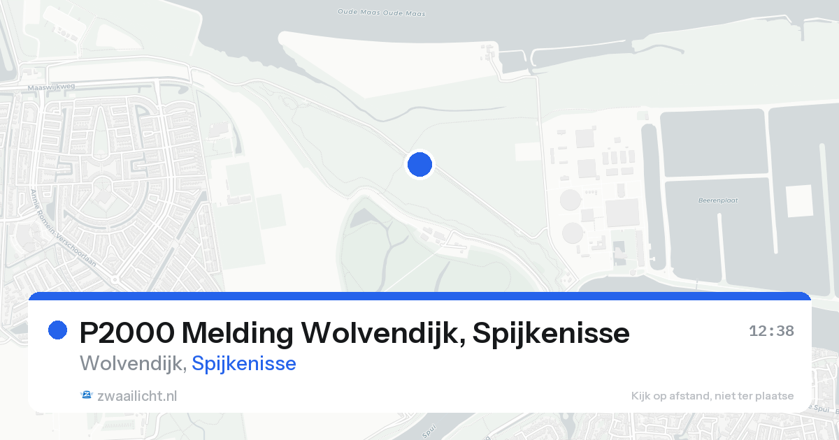 P2000 Melding Wolvendijk, Spijkenisse — 24 aug 2026
