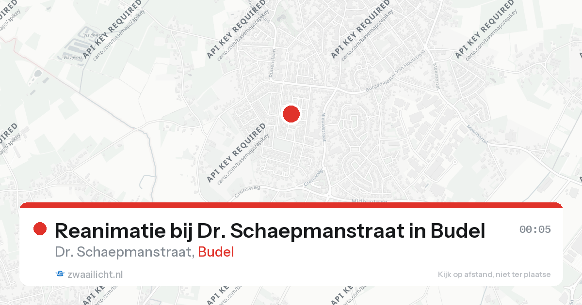 Reanimatie bij Dr. Schaepmanstraat in Budel — 25 aug 2026