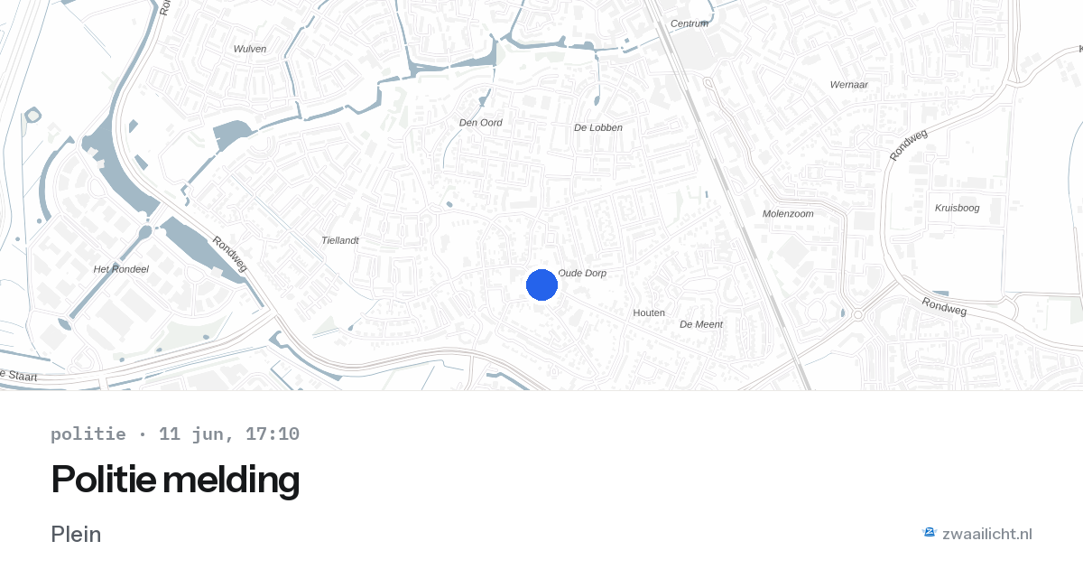 Politie melding — 11 jun 2026