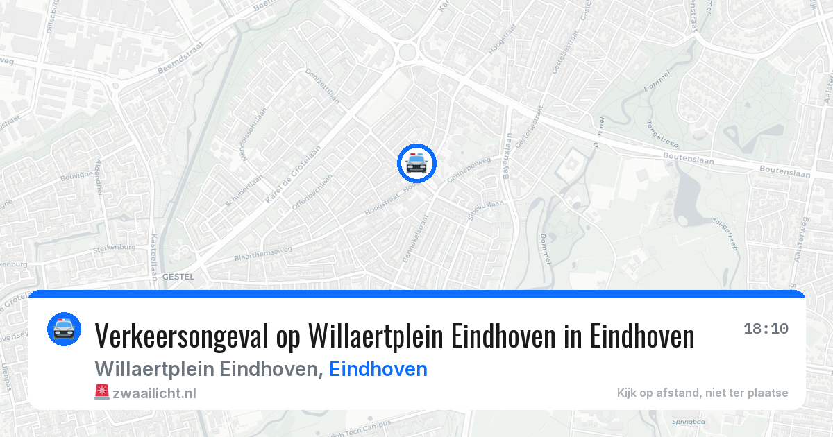 Verkeersongeval op Willaertplein Eindhoven in Eindhoven — 20 mei 2026