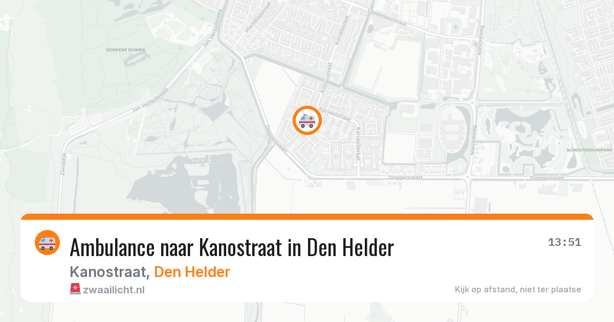 Ambulance naar Kanostraat in Den Helder — 15 feb 2026