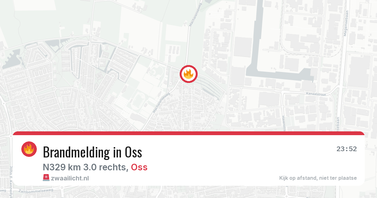 Brandmelding in Oss — 16 jul 2026