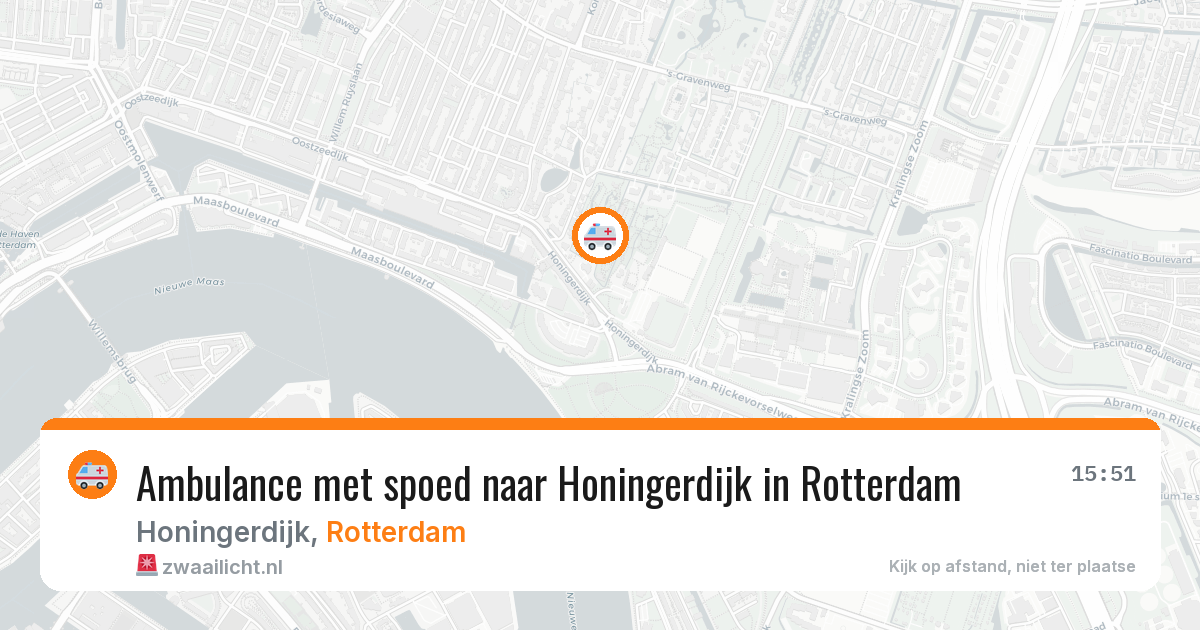 Ambulance met spoed naar Honingerdijk in Rotterdam — 1 jun 2026