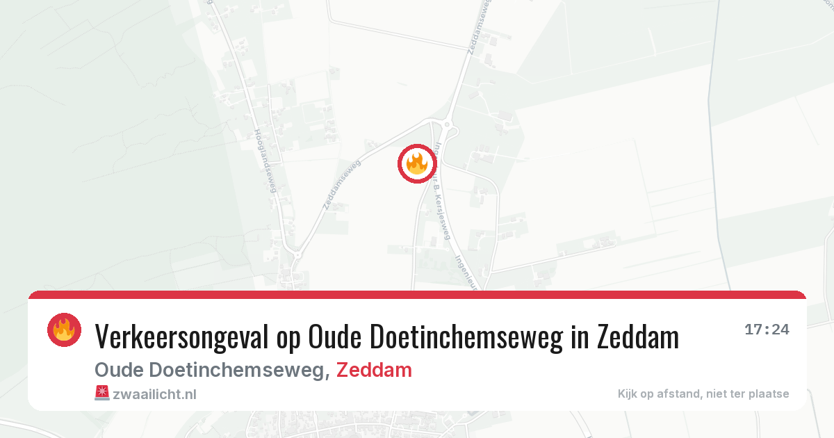 Verkeersongeval op Oude Doetinchemseweg in Zeddam — 24 feb 2026