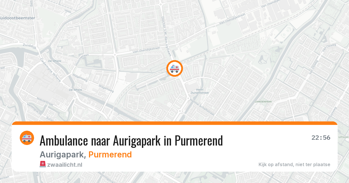 Ambulance naar Aurigapark in Purmerend — 30 jul 2026