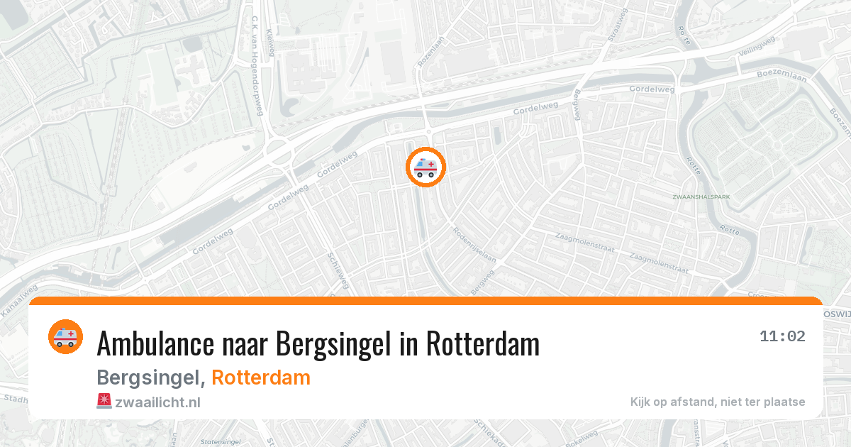 Ambulance naar Bergsingel in Rotterdam — 13 aug 2026