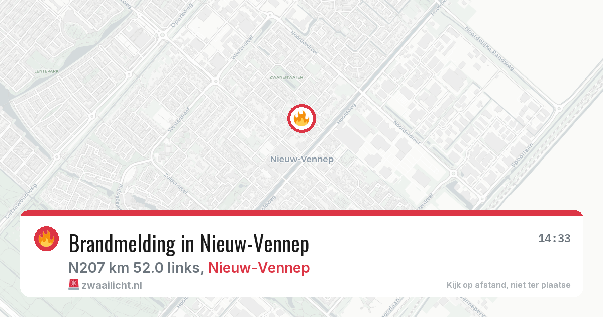 Brandmelding in Nieuw-Vennep — 23 mei 2026