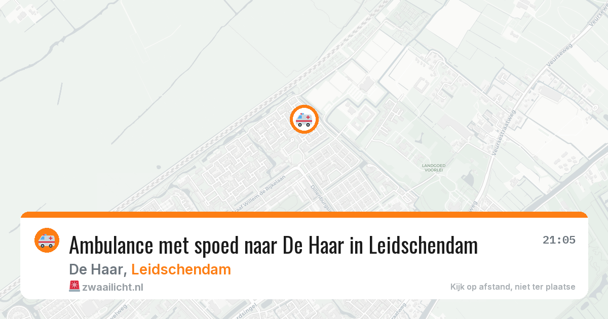 Ambulance met spoed naar De Haar in Leidschendam — 7 apr 2026