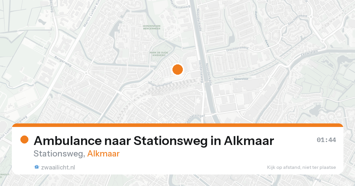 Ambulance naar Stationsweg in Alkmaar — 23 aug 2026