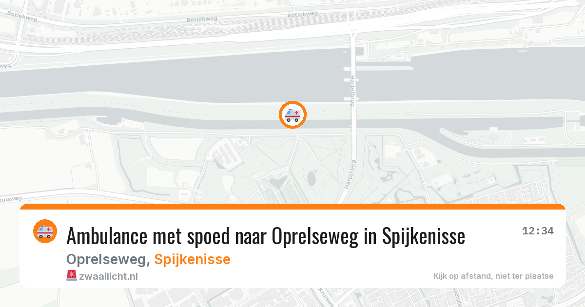 Ambulance met spoed naar Oprelseweg in Spijkenisse — 22 jun 2026