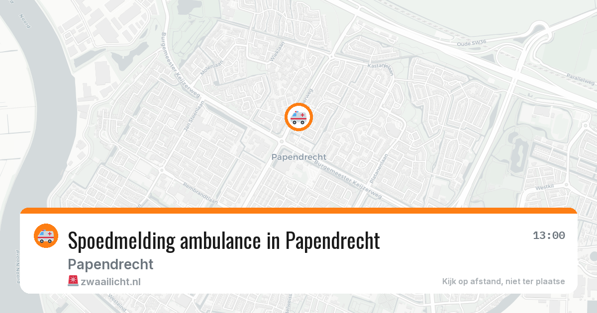 Spoedmelding ambulance in Papendrecht — 24 jun 2026
