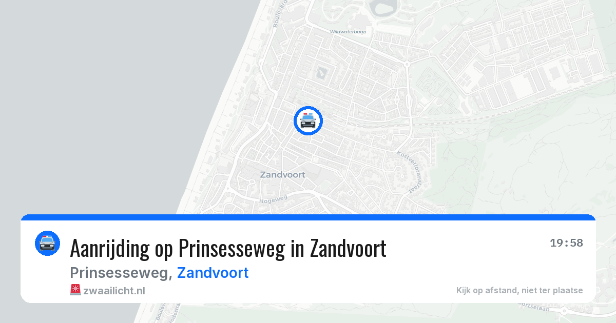 Aanrijding op Prinsesseweg in Zandvoort — 15 mei 2026