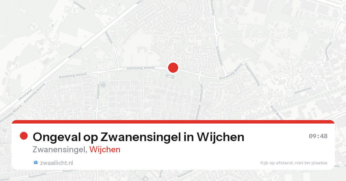 Ongeval op Zwanensingel in Wijchen — 15 aug 2026