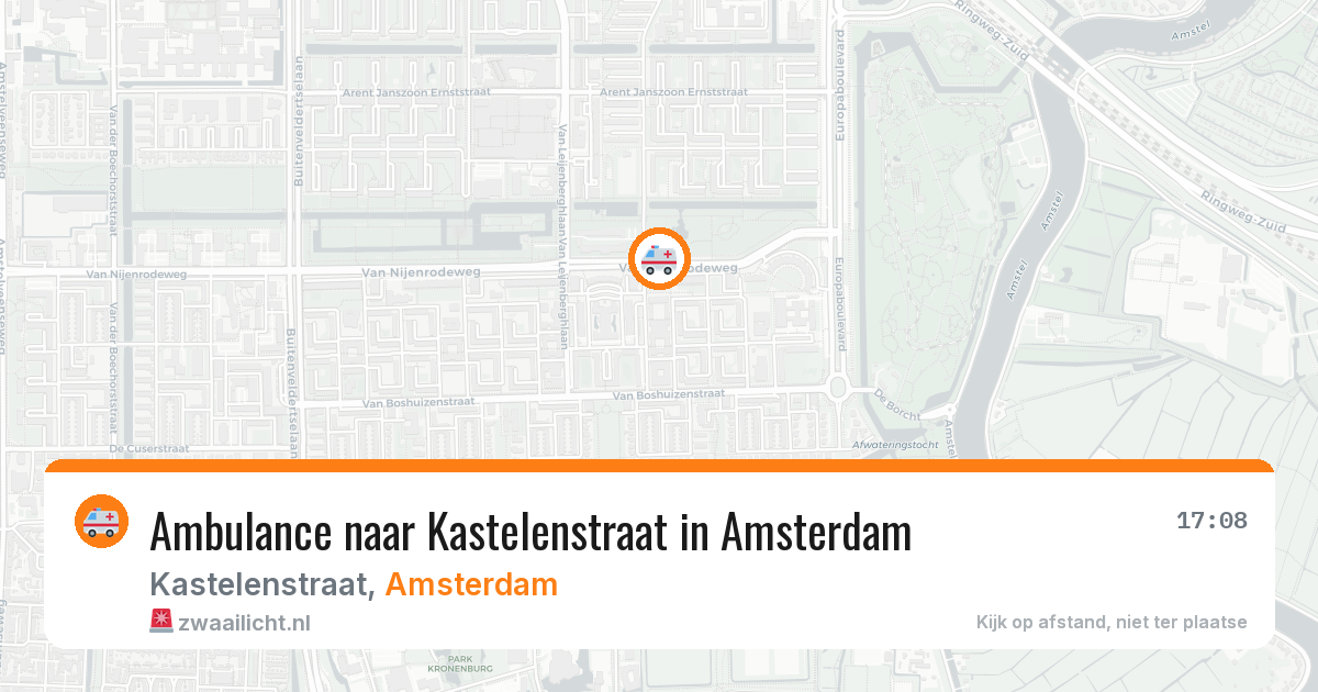 Ambulance naar Kastelenstraat in Amsterdam — 18 mei 2026