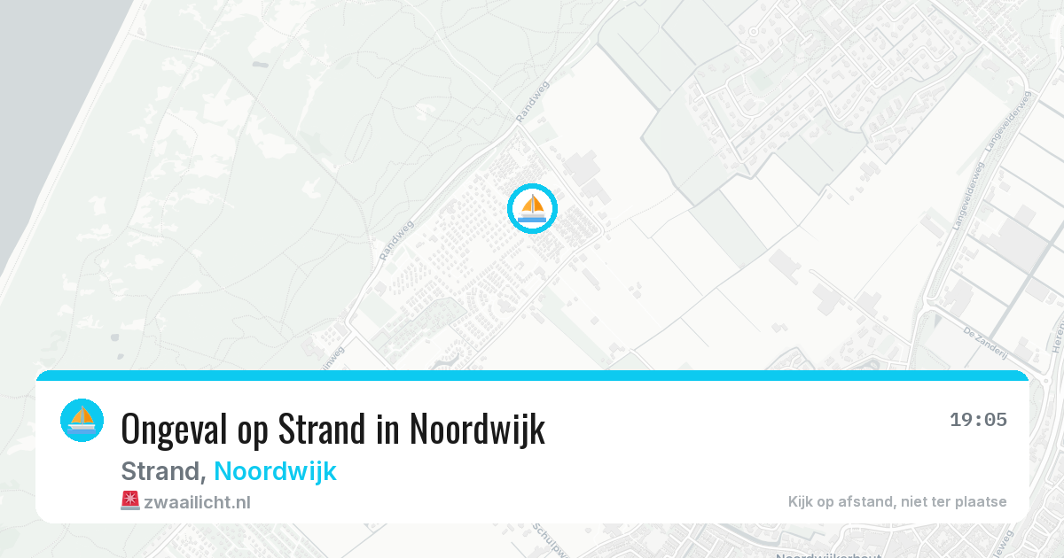 Ongeval op Strand in Noordwijk — 12 aug 2026