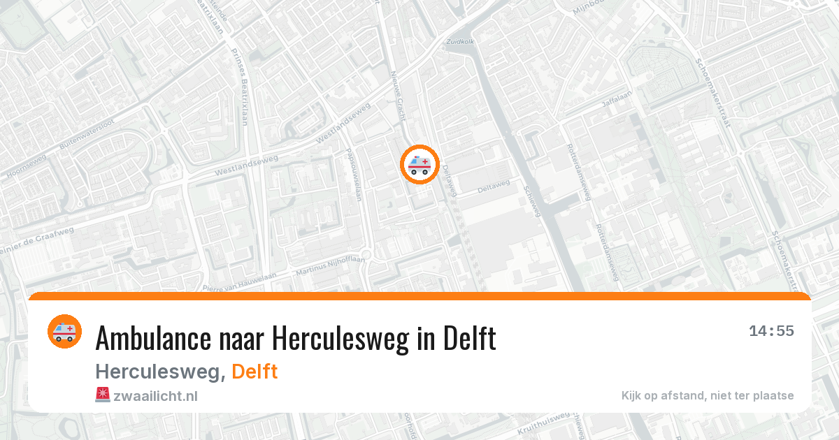 Ambulance naar Herculesweg in Delft — 13 mei 2026