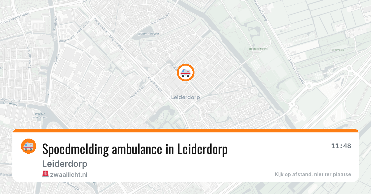 Spoedmelding ambulance in Leiderdorp — 24 jun 2026