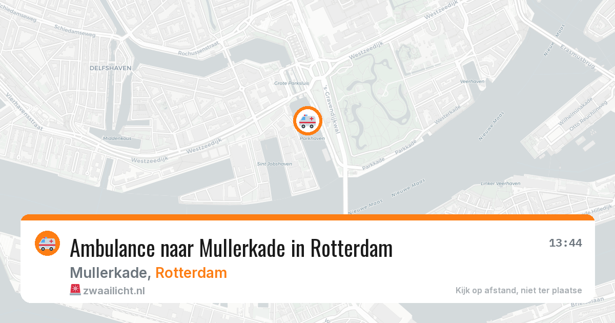 Ambulance naar Mullerkade in Rotterdam — 4 mrt 2026