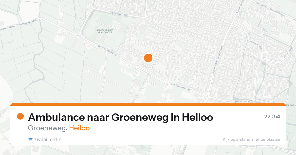Ambulance naar Groeneweg in Heiloo — 21 aug 2026
