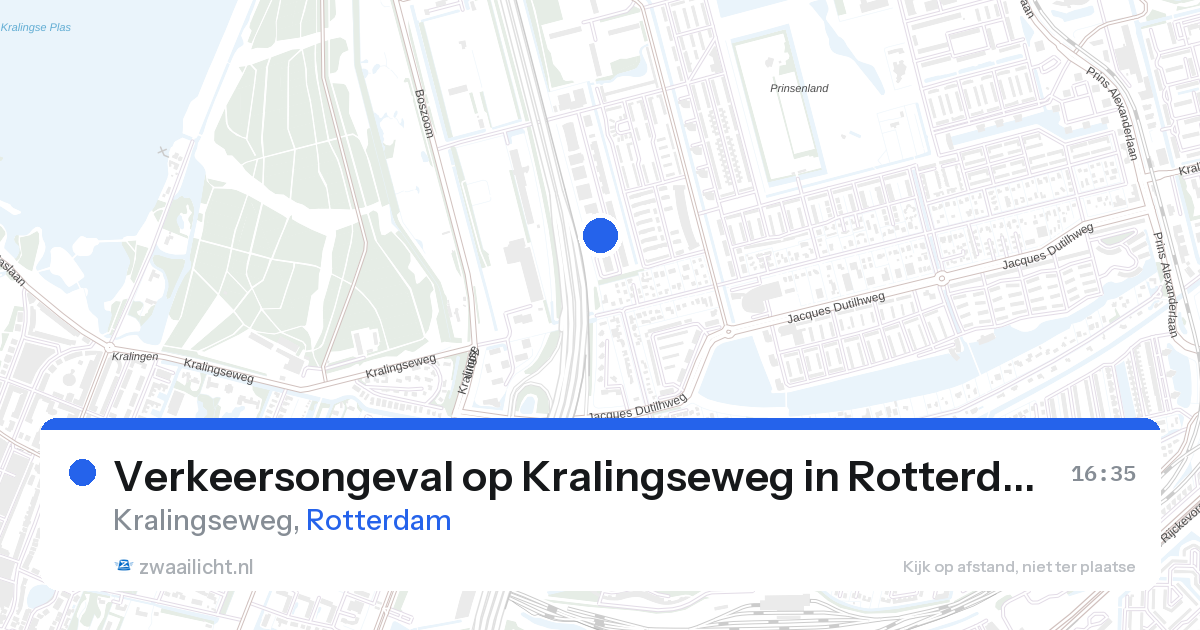 Verkeersongeval op Kralingseweg in Rotterdam — 28 aug 2026