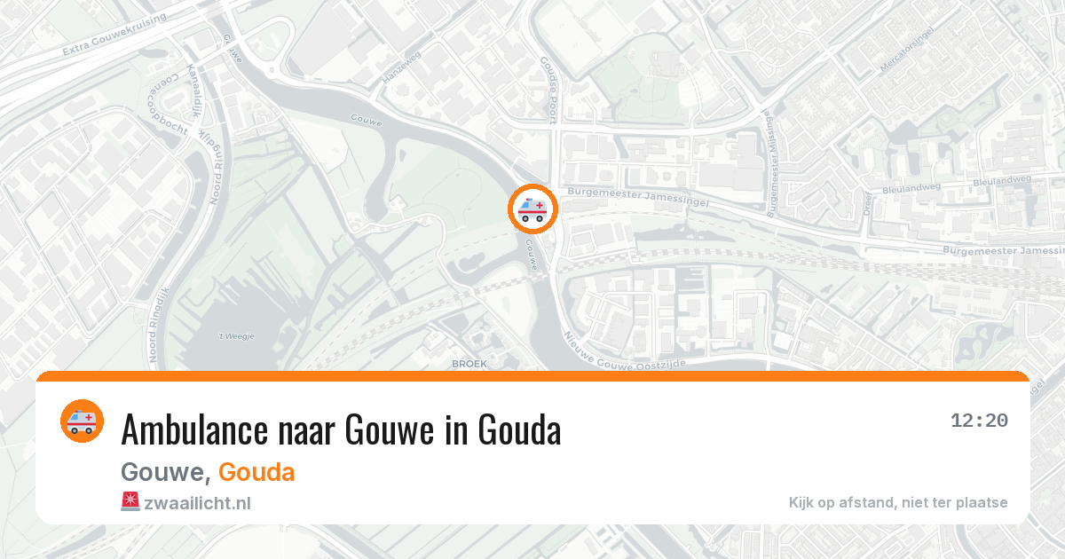Ambulance naar Gouwe in Gouda — 2 jun 2026