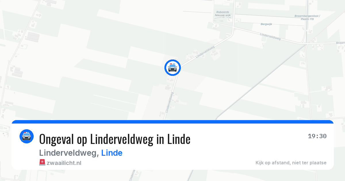 Ongeval op Linderveldweg in Linde — 2 aug 2026